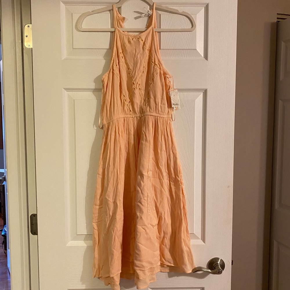 High Neck Boho Dress
